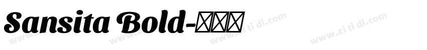 Sansita Bold字体转换